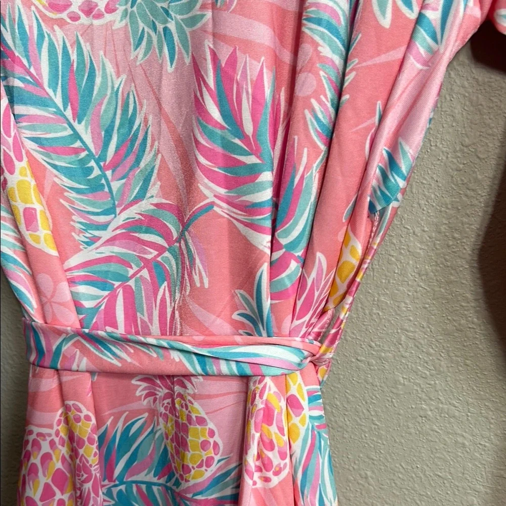 Simply Southern Floral Pink Women's Robe and Nightgown Set NWT Large - Picture 9 of 12